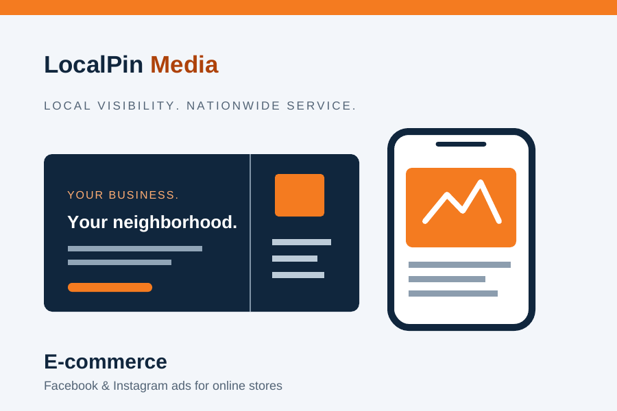 LocalPin e-commerce marketing illustration