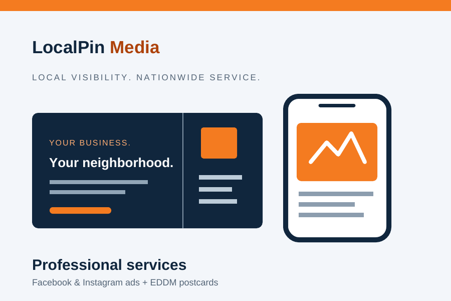 LocalPin Media illustration of local professional services marketing